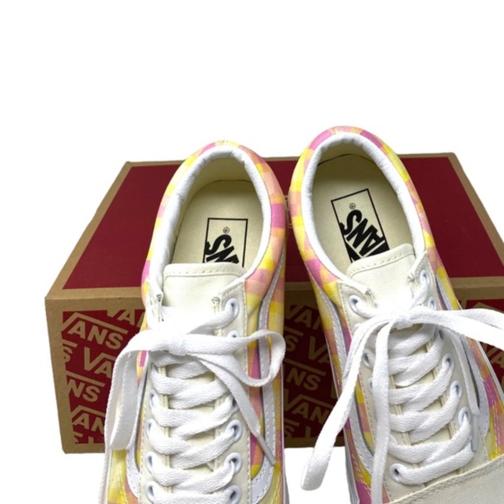 VANS Old Skool Platform Shoes Plaid Multi Sneakers Canvas Women Size VN0A7Q5MGBX - Picture 7 of 11